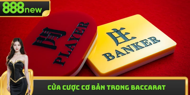 Cửa cược cơ bản trong Baccarat cách chơi